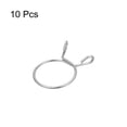 thumbnail image 3 of Unique Bargains Fuel Line Hose Clips, 10 Pack 29mm 304 Stainless Steel Single Wire Tubing Spring Clamps (Silver), 3 of 5