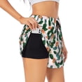 thumbnail image 3 of Lsque Cactuses Printed Women's Running Shorts with Liner Pockets,Elastic Quick Dry Workout Athletic Gym Yoga Shorts,Womens High Waist Shorts-, 3 of 9