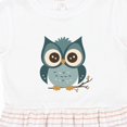 thumbnail image 4 of Inktastic Blue Owl on Tree Branch Girls Toddler Dress, 4 of 5