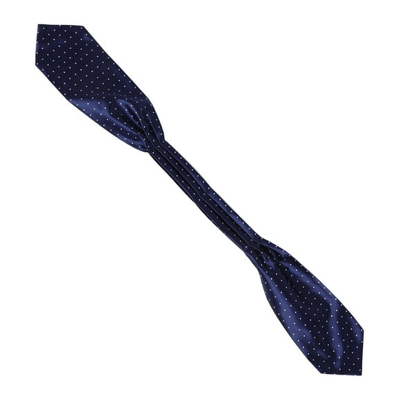 WRITWAA Men's Navy Polyester Suit Scarf - Stylish British Elegance, Versatile Fashion Accessory for Formal and Casual Wear