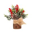 thumbnail image 2 of HongHeng Small Tabletop Christmas Tree with Ornaments, Pine Cones, Berries, and Light - for Home Decor, 2 of 8