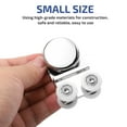 thumbnail image 3 of Shisuyan Practical Design Shower Door Roller Zinc Alloy 1Set 2.8x1.8in, 3 of 9