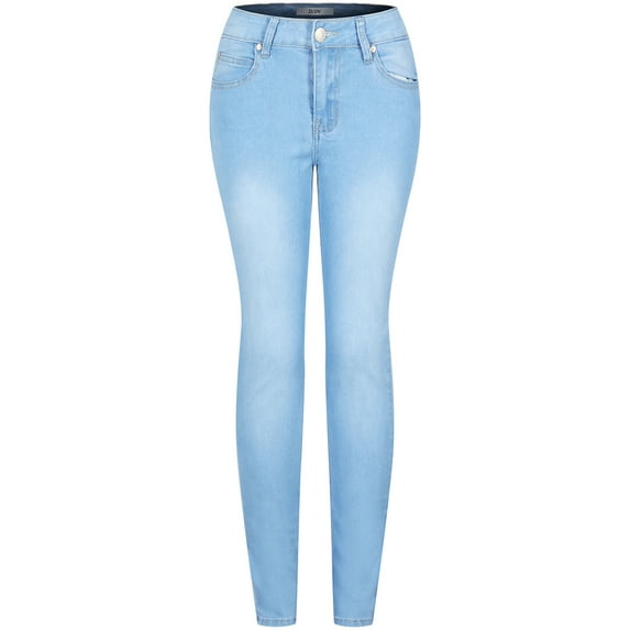 2Luver, Women's, Stretchy 5 Pocket Dark acid Wash Skinny Jeans, Dark Acid Wash, 9