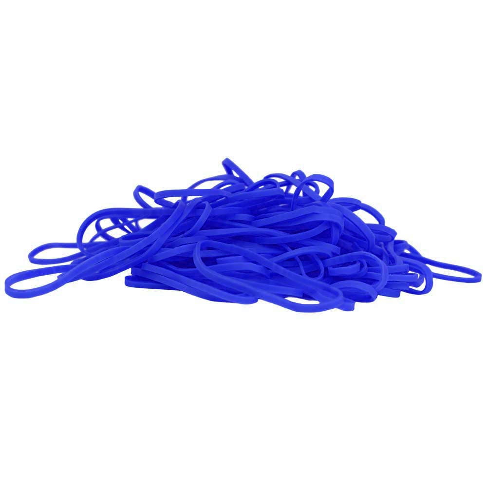 JAM Colorful Rubber Bands, Size 33, Blue Rubberbands, 100/Pack