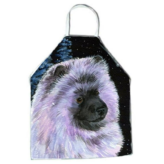 Starry Night Keeshond Apron - 27 x 31 in.