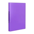 thumbnail image 2 of Binders 2 Ring,2 Ring Binder,Flexible Binder,Plastic Ring Binder, One Inch Binder, Soft 2 Ring Binder, Office Supplies, Classroom Must Haves Purple, 2 of 6