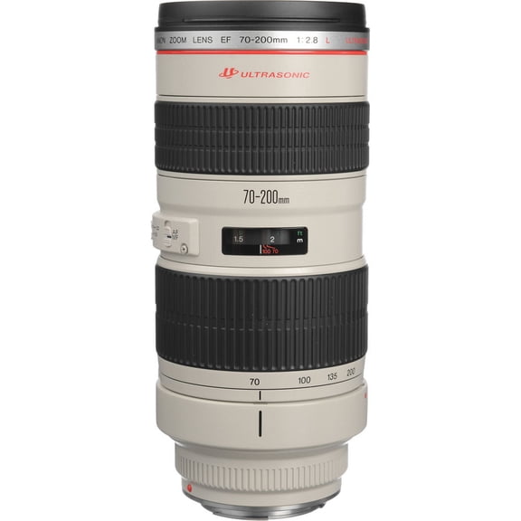 Canon - EF 70-200mm f/2.8L USM Telephoto Zoom Lens - White