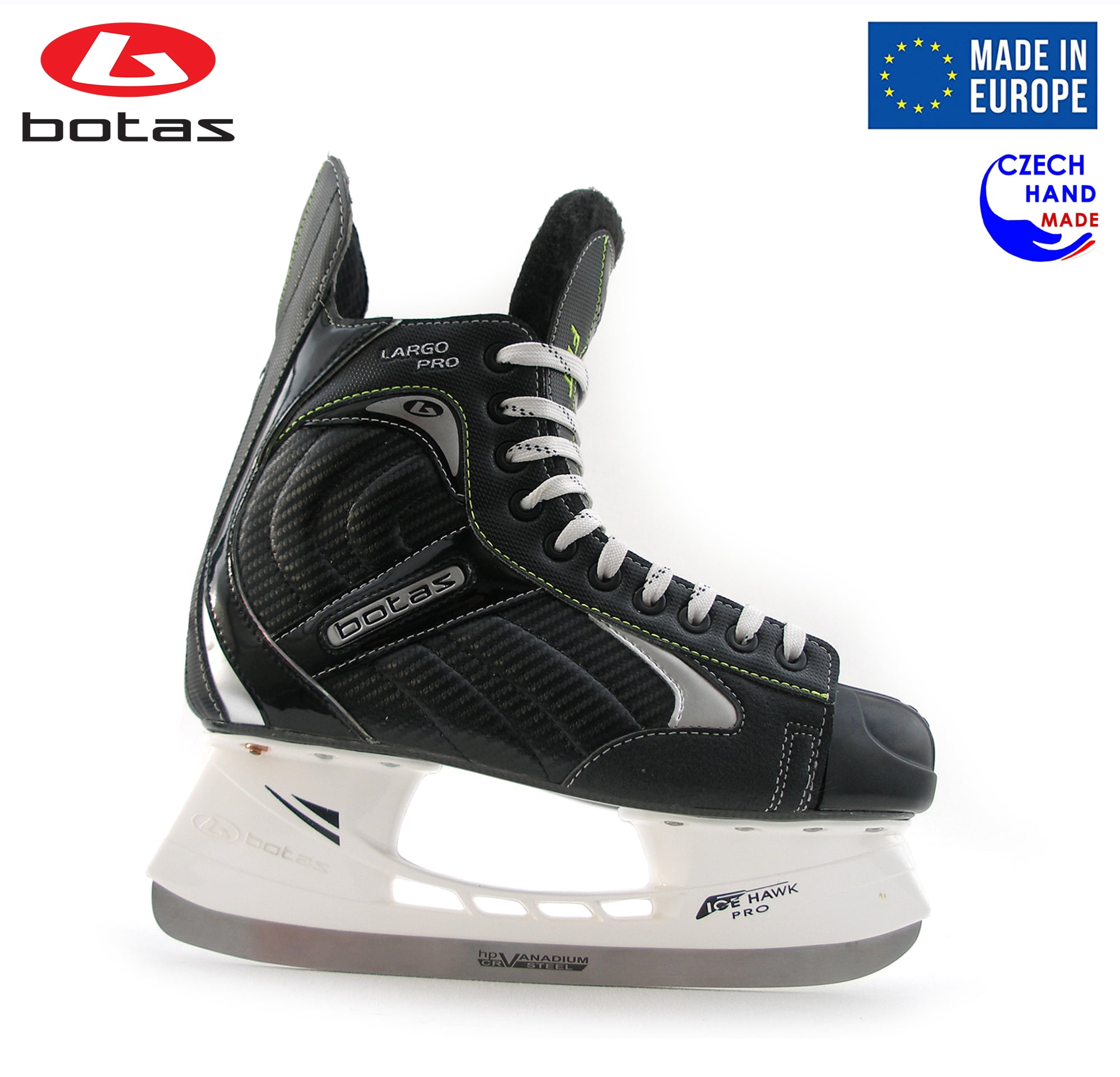 BOTAS - LARGO 571 PRO - Men's Ice Hockey Skates, Made in Europe (Czech  Republic)