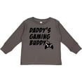 thumbnail image 3 of Inktastic Daddy's Gaming Buddy with Controller Boys or Girls Long Sleeve Toddler T-Shirt, 3 of 5