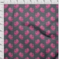 thumbnail image 3 of oneOone Cotton Poplin Fabric Peacock Block Printed Fabric 1 Yard 42 Inch Wide, 3 of 4