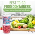 thumbnail image 6 of 16 Oz.] Plastic Deli Food Storage Containers with Airtight Lids Use for Microwave,Freezer,Dishwasher-Safe,BPA Free,Leakproof,Recyclable, 6 of 8