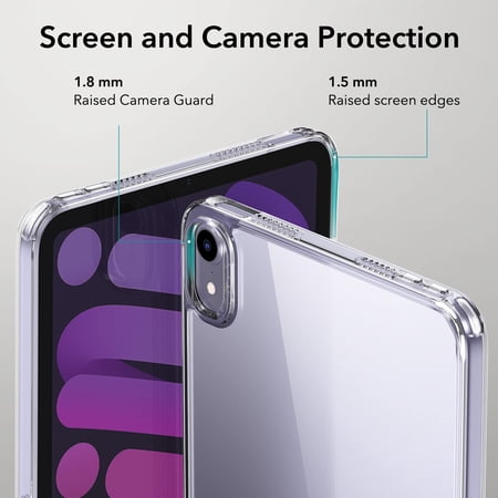 ESR iPad mini7 ケース (A17 Pro、2024) iPad mini 第7/6世代 スタンド付きケース (2024/2021) 3スタンドモード スリムで軽量落下防止 Pencil Pro/USB-C対応