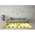 thumbnail image 3 of Ahgly Company Indoor Rectangle Oriental Yellow Modern Area Rugs, 8' x 12', 3 of 4