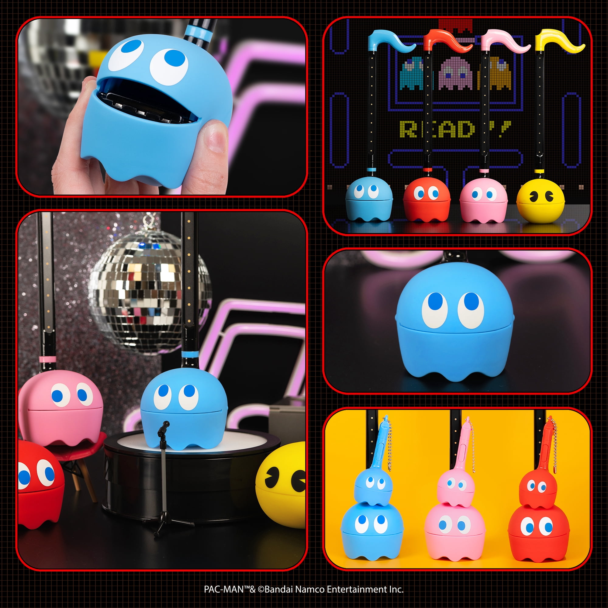 Otamatone PAC-MAN Electronic Portable Music Instrument / Synthesizer Toy from Japan by Maywa Denki (Officially Licensed) [English Instructions] - Inky