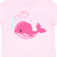 thumbnail image 4 of Inktastic Cute Pink Whale in Nautical Hat Boys or Girls Toddler T-Shirt, 4 of 5