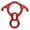 Red, variant on Opolski 50NG Figure 8-Rappel Rock Climbing Eight Rings Descender Device Carabine