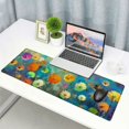thumbnail image 6 of Heduofu Watercolor Nature Landscape Floral Mouse Pad, Plants Herbs Garden Colorful Spring Flowers Personalized Mouse Pads 31.5x11.8 in, 6 of 6