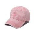 thumbnail image 1 of Gorra de béisbol personalizada denim lavado color sólido gorra con visera placa de luz gradiente retro gorra de béisbol 56cm-60cm rosa brillar Electrónica, 1 of 6