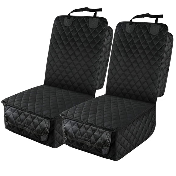 PETICON Funda Impermeable para Asiento Delantero de Auto, Paquete de 2, Funda de Protección Completa para Asiento de Auto para Perros con Solapas Laterales, Funda para Asiento de Silla Capitán Antides