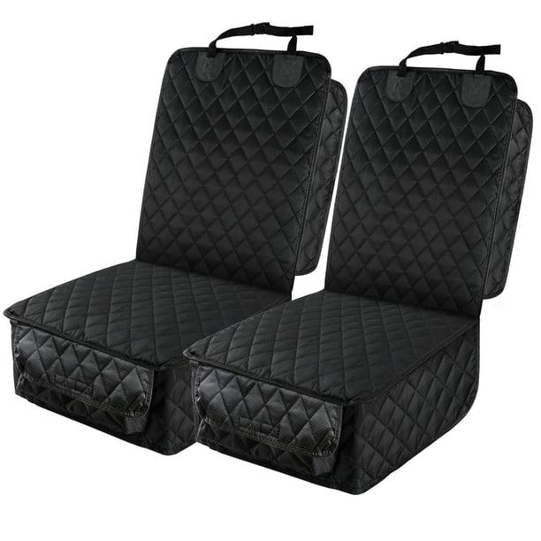 PETICON Funda Impermeable para Asiento Delantero de Auto, Paquete de 2, Funda de Protección Completa para Asiento de Auto para Perros con Solapas Laterales, Funda para Asiento de Silla Capitán Antides