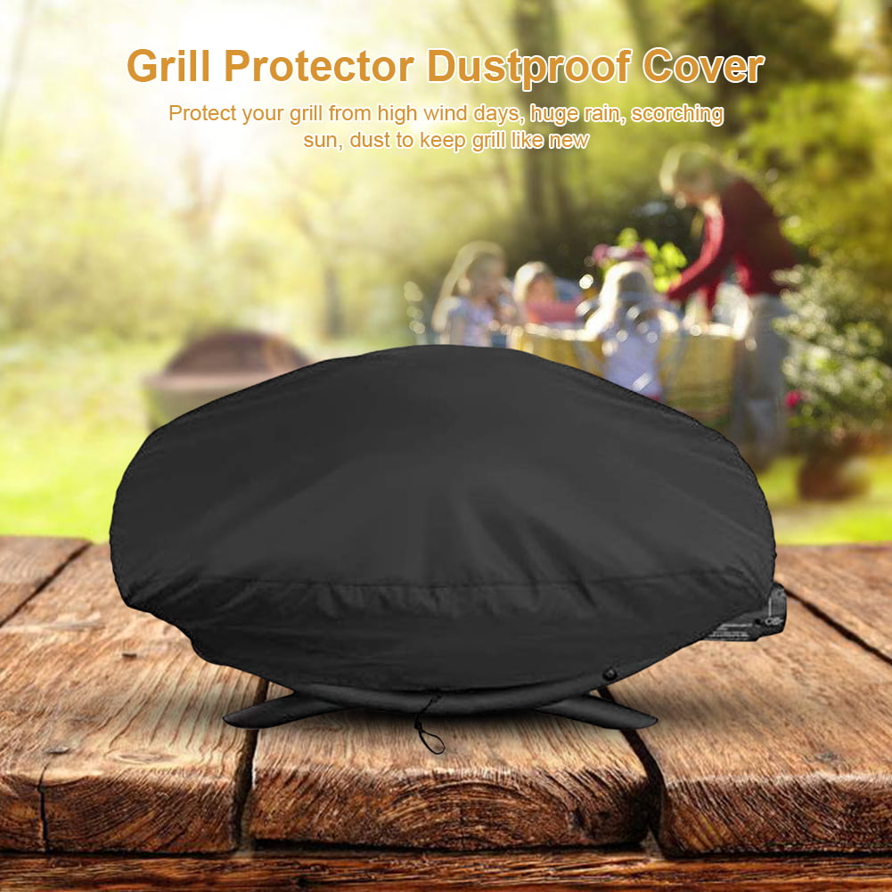 TS Trade Protective Waterproof Dust Grill Cover BBQ Grill Cover Protector for Weber 7110 Fits Q100//1000 Series Gas Grill