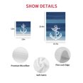 thumbnail image 7 of Nautical Anchor Navy Blue Kitchen Dish Towels for Drying Dishes Set of 3, Coastal Ocean Ombre Striped Waffle Weave Microfiber Hand Tea Bathroom Towels Quick Dry & Absorbent Towel 12x12, 7 of 7