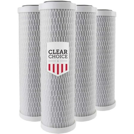 

Clear Choice Sediment Water Filter 1 Micron 10 x 2.50 Water Filter Cartridge Replacement 10 inch RO System 255382-43 CB1-10 4-Pk