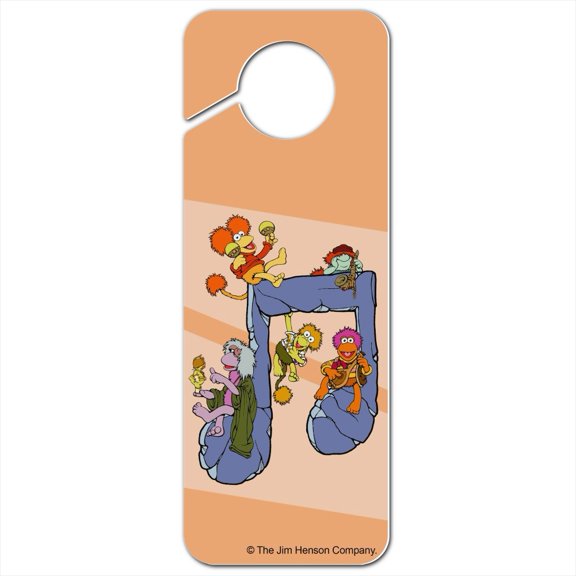 Fraggle Rock Music Note Plastic Door Knob Hanger Sign