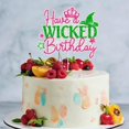 thumbnail image 4 of Decoración para tartas Pezutoi Have a Wicked Birthday, rosa y verde, 4 of 4