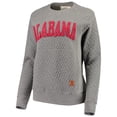thumbnail image 2 of Women's Pressbox Heather Charcoal Alabama Crimson Tide Moose Quilted Pullover Sweatshirt, 2 of 4