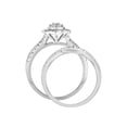 thumbnail image 2 of Keepsake 1/4 Carat T.W. Diamond Floral Halo 2-Piece Bridal Set, 2 of 7