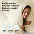 thumbnail image 3 of CGK Linens 3-Piece Premium Duvet Cover Set - Queen Size Soft Comforter Cover With Zipper & Matching Pillowcases, Off White, 3 of 6