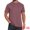 Burgundy, variant on DARING DIVA Men's Crew Neck Short Sleeve Solid Color Retro Style T-Shirt M Khaki