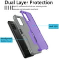 thumbnail image 3 of Taxfox Shockproof Bumper Case with Silicone and Plastic Protection for Samsung Galaxy A03S, Purple, 3 of 9