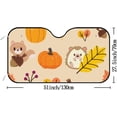 thumbnail image 2 of GZHJMY Car Front Windshield Sunshade UV Heat Protection, Foldable Auto Windshield Sun Visor for SUV Sedan Autumn Cute Animals, Car Sunscreen Blocks UV Rays Heat 51x27.5inch Keep Vehicle Cool, 2 of 5