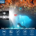 thumbnail image 3 of Linterna de buceo LetonPower L24 de 12000 lúmenes, 100 m, resistente al agua, 3 of 8