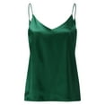 thumbnail image 6 of shpwfbe vests for women spaghetti strap v neck satin camisole soft tank top, 6 of 9