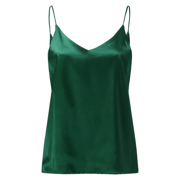 Aayomet Cute Tops For Women Womens Summer Casual Business Work Blouses V Neck Lace Trim Tank Tops Sleeveless Tees,Green S