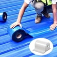 thumbnail image 2 of 1pcs Heavy Duty Industrial roof Waterproof Tape, Suitable for Metal Surfaces, Corrugated Roofs, and Iron Plates - Durable, high-Grade sealant, Industrial roof Maintenance (Silvery, 7.874in*196.85in), 2 of 9