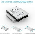 thumbnail image 3 of Hard Disk Bracket 2.5 Inch Optical Drive Hard Disk Holder SSD Solid State Hard Disk Bracket-Silver, 3 of 7