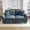 Chenille-Cyan, variant on Sophia&William 2-Seat Modular Sectional Sofa Set, Mid-Century Chenille Cloud Couch Oversized Sofa with Retro Nailhead Trim and 2 Throw Pillows for Living Room, Cyan