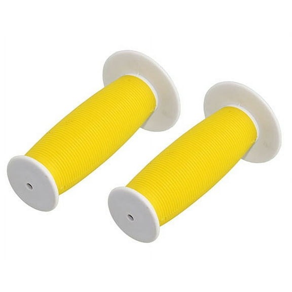 Alta Mushroom Two-Tone Bike Grips, Multiple Colors (White/Yellow)