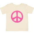 thumbnail image 3 of Inktastic Peace Sign Pink Retro Girls Baby T-Shirt, 3 of 5