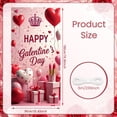 thumbnail image 2 of Pink Theme Ladies Celebration Banner Heart-shaped Women Party Display Gift Box Design Champagne Glass Girls Gathering Backdrop for Ladies Party Girls Gathering Bachelorette Party, 2 of 8