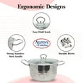 thumbnail image 2 of Alpine Cuisine Stainless Steel Dutch Oven with Lid 3.5 Quart & Easy Cool Handle, Food Grade Stainless Steel Heavy Duty, Commercial Grade Healthy Cookware kitchen Dutch oven, 2 of 7