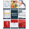 thumbnail image 4 of Minirefrigerador Upstreman de 3.2 pies cúbicos con congelador de una sola puerta, color rojo, 4 of 9