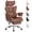 Brown, variant on CONCETTA Ergonomic Big and Tall Office Chair, Scratch-Resistant PU Leather Executive Desk Chair with Spring Lumbar Support Gray
