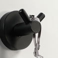 thumbnail image 2 of Sailing Gancho de pared de acero inoxidable negro Perchero redondo doble montado en la pared Perchero Perchero Instalación con tornillos Perchero para cocina, sala de estar y pared de oficina Mo, 2 of 5