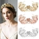 thumbnail image 3 of Diadema nupcial, 2 piezas de aleación de metal, corona de hojas, diadema de vid, tiara de hojas, tocado de boda, dama de honor, accesorios para el cabello para mujeres y niñas, 3 of 5