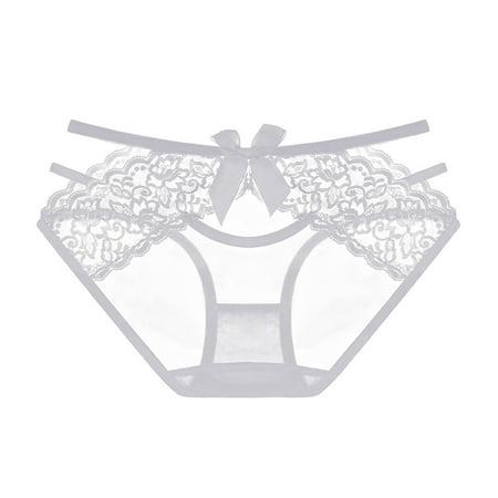 MITCOWBOY Womens Underwear For Women Crochet Lace Panty Sexy Hollow Out Underwear Womens Sexy Underwear Seamless Underwear For Women White One Size Clearance